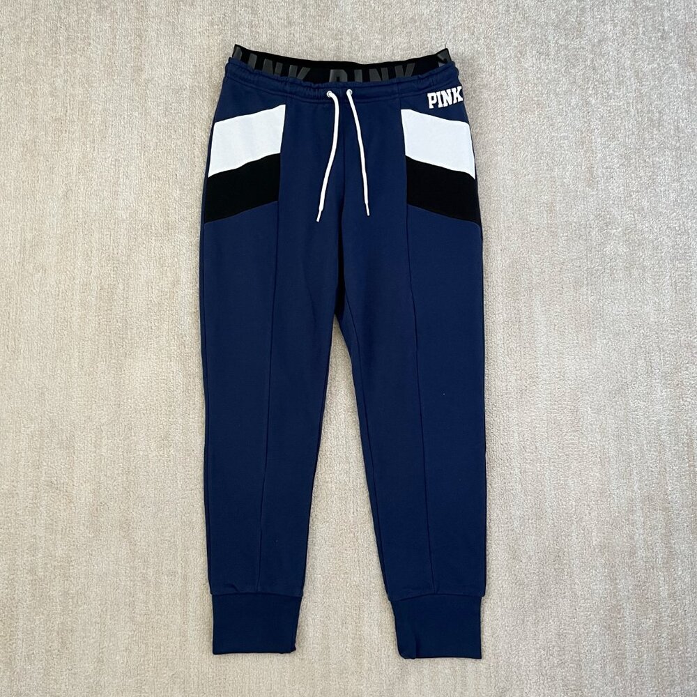 PINK Victoria’s Secret Blue Joggers Sweatpants L
